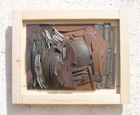"maremoto" - collage de aceros, 2005